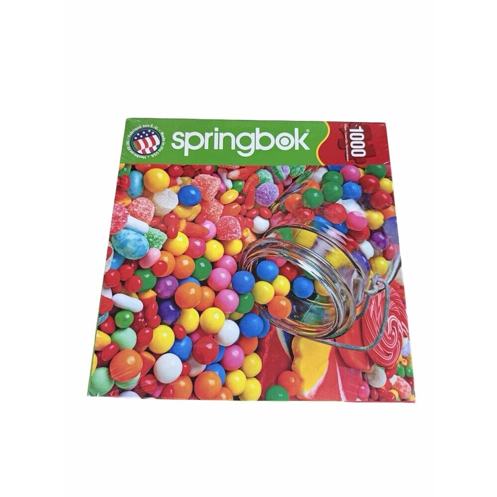 Springbok Gumballs & Gumdrops 1000 Piece Jigsaw Puzzle Candy USA JIG10589 New